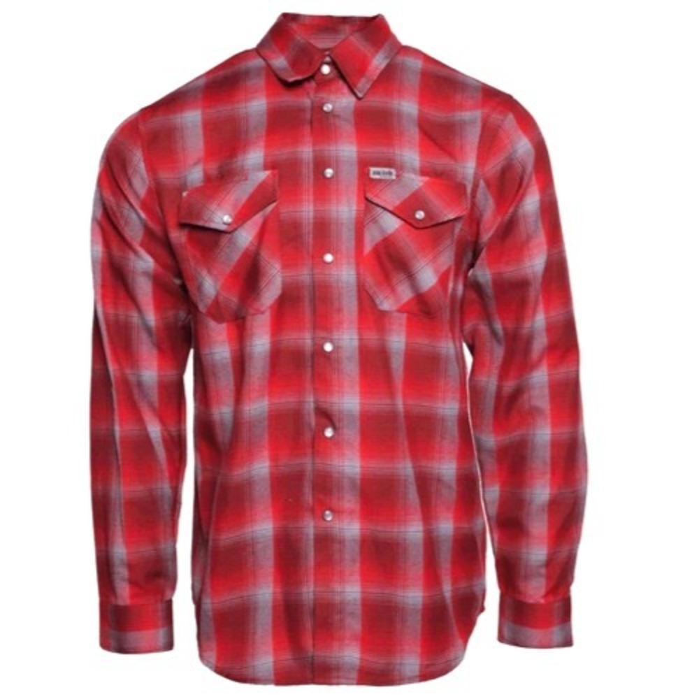 Dixxon Game Over Switch Flannel LS M Pink Gray Pearl Snap 2021 Limited Collab